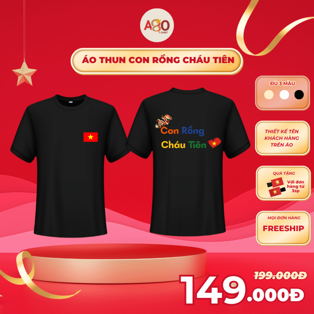Áo thun Con rồng cháu tiên