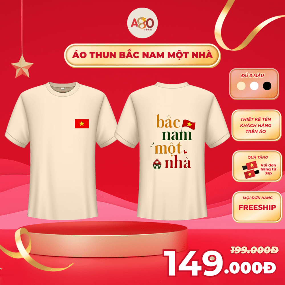 Áo thun Bắc Nam một nhà